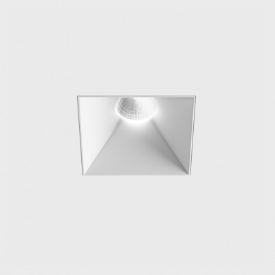 BLANKET BI SQ 9W IP44 Stropní, podhledové, bodové svítidlo, bezrámečkové, hliník, komínek bílá, LED 9W, 924lm, neutrální 4000K, vyzař. úhel 55°, Ra90, 230V, IP44, rozměry 82x82x86mm.