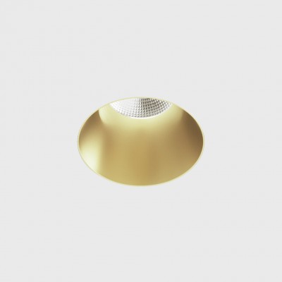 BASTOG BI 8W IP44 Stropní, podhledové, bodové svítidlo, bezrámečkové, těleso hliník, komínek mosaz, LED 8W, 640lm, neutrální 4000K, vyzař. úhel 50°, UGR<19, 230V, IP44, rozměry d=35mm, h=67mm