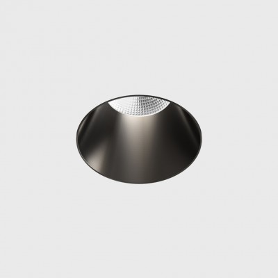 BASTOG BI 8W IP44 Stropní, podhledové, bodové svítidlo, bezrámečkové, těleso hliník, komínek modročerná, LED 8W, 640lm, teplá 2700K, vyzař. úhel 50°, UGR<19, 230V, IP44, rozměry d=35mm, h=67mm