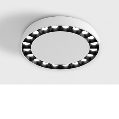 BILZEN PL 15W Stropní přisazené bodové svítidlo, těleso hliník, povrch bílá, LED 15W, 1800lm, teplá 3000K, vyzař. úhel 36°, Ra90, 230V, IP20, rozměry d=190mm, h=30mm.
