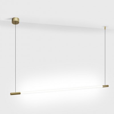 DEINZE HL 5W/8W 48V Závěsné svítidlo, nast. směr svícení, základna kov, povrch mosaz, difuzor plast opál, LED 5W/400lm, 8W/640lm, teplá 3000K, Ra90, 48V, IP20, tř.1, rozměry dle typu.