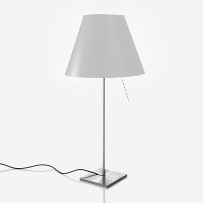 COSTANZIA-LADY Stolní lampa, základna hliník, povrch chrom lesk, pro žárovku 1x42W, E14, 230V, IP20, tř.2. rozměry základna d=140mm h=510mm, pouze základna, stínítko dodáváno samostatně