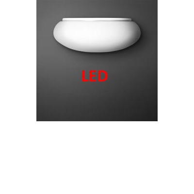 DAPHNE II LED IP44 Stropní svítidlo, základna kov, povrch bílá, difuzor sklo triplex opál mat, LED 25,2W, teplá 3000K, 3900/	2720lm, 230V, do koupelny IP44, zař.tř.1, rozměry A=450mm, B=180mm