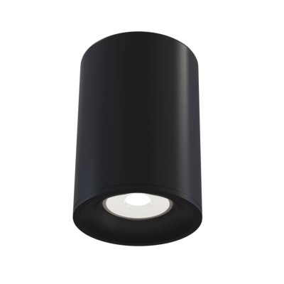 GENITOR PL R 1x50W, GU10 Stropní, přisazené, bodové svítidlo, těleso kov, povrch černá/bílá, pro žárovku 1x50W, GU10, 230V, IP20, rozměry: d=85mm, h=115mm,