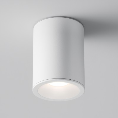 GERITE 1x50W, GU10, IP65 Stropní, přisazené, bodové svítidlo do koupelny, těleso kov, povrch bílá, pro žárovku 1x50W, GU10, 230V, IP65, rozměry d=65mm, h=105mm.
