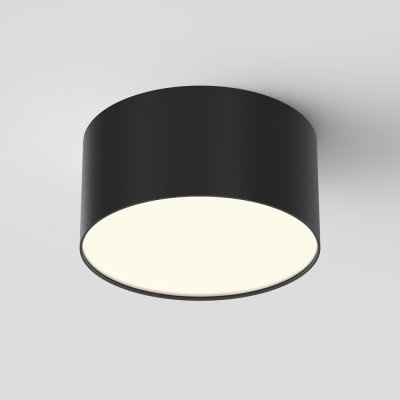 GLORYST 12W Stropní nebo závěsné svítidlo, těleso kov, povrch černá, difuzor plast opál, LED 12W, 1000lm, neutrální 4000K, Ra90, 230V, IP20, tř.2, rozměry d=120mm, h=60mm.