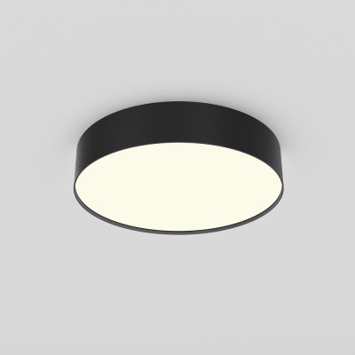 GLORYST 35W Stropní nebo závěsné svítidlo, těleso kov, povrch černá, difuzor plast opál, LED 35W, 2900lm, neutrální 4000K, Ra90, 230V, IP20, tř.2, rozměry d=300mm, h=60mm.