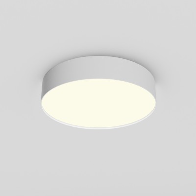 GLORYST 35W Stropní nebo závěsné svítidlo, těleso kov, povrch bílá, difuzor plast opál, LED 35W, 3000lm, neutrální 4000K, Ra90, 230V, IP20, tř.2, rozměry d=300mm, h=60mm.