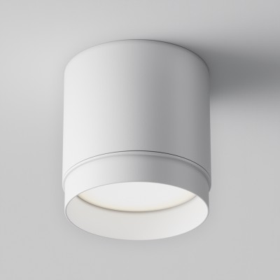HARMON 1x15W, GX53 Stropní, přisazené svítidlo, těleso kov, povrch bílá, difuzor plast opál, pro žárovku 1x15W, GX53, 230V, IP20, rozměry d=82mm, h=85mm.