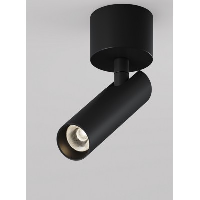 GENERO PL 6W Stropní, přisazené svítidlo, nastav. směr svícení, těleso kov, povrch černá/bílá/mosaz, LED 6W, teplá 3000K, vyzař. úhel 36°, 230V, IP20, rozměry dle typu.