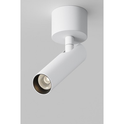 GENERO PL 6W Stropní, přisazené svítidlo, nastav. směr svícení, těleso kov, povrch bílá, LED 6W, 290lm, teplá 3000K, vyzař. úhel 36°, 230V, IP20, rozměry d=30mm, l=300mm, h=341mm.