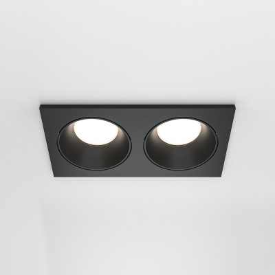 GERITE BI RC 2x50W, GU10, IP65/IP20 Stropní podhledové bodové svítidlo, těleso kov, povrch bílá/černá, pro žárovku 1x50W, GU10, 230V, IP65/IP20, tř.2, rozměry 170x36x90mm.