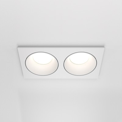 GERITE BI RC 2x50W, GU10, IP65 Stropní podhledové bodové svítidlo, těleso kov, povrch bílá, pro žárovku 1x50W, GU10, 230V, IP65, tř.2, rozměry 170x36x90mm.