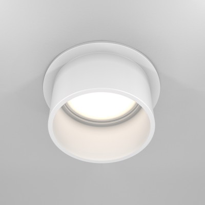 HUJUS BI 1x50W, GU10 Stropní podhledové bodové svítidlo, těleso kov, povrch bílá, reflektor bílá, pro žárovku 1x50W, GU10, 230V, IP20, tř.2, rozměry d=68mm, h=55mm.