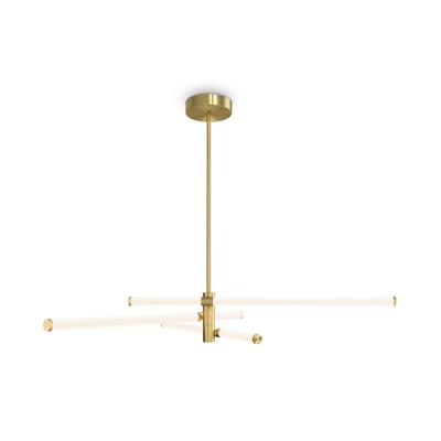 IMAGOS HL 28W/40W Závěsné svítidlo, lustr, těleso kov, povrch zlatá lesk, difuzor plast opál, LED 40W/3600lm, 28W/3000lm, teplá 3000K, Ra80, 230V, IP20, tř.1, rozměry dle typu.