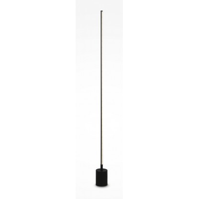 IMPERO FL 12W CCT Stojací lampa, těleso kov, povrch černá/mosaz, difuzor plast opál, LED 25W, 2600lm, nastav. teplota svícení teplá 3000K-denní 6000K, stmívatelná, 230V, IP20, tř.2, rozměry d=100mm, h=1450mm.