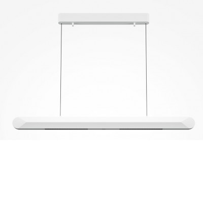 INDIGO HL 40W Závěsné svítidlo, buňkové, těleso kov, povrch bílá, LED 40W, teplá 3000K, Ra80, 230V, IP20, tř.1, stmívatelná, rozměry 1200x80mm, vč závěs lanka l=3140mm, lze zkrátit.