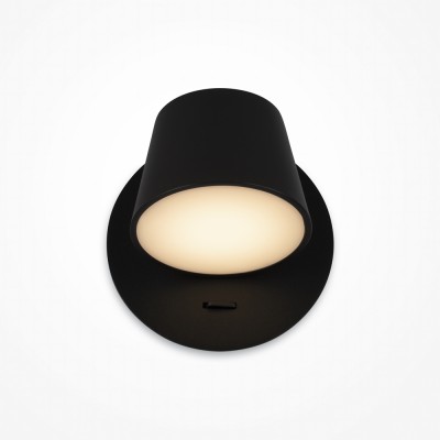 INSERO WL 7W Nástěnné svítidlo, základna a stínítko kov, povrch mosaz/černá/bílá, difuzor plast opál, LED 7W, 350lm, teplá 3000K, Ra80, 230V, IP20, tř.1, rozměry d=120mm, svítí dolů.