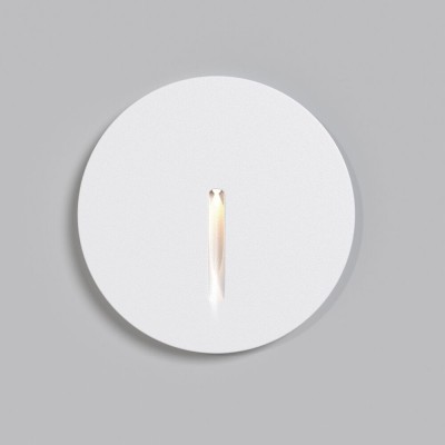 INSULTU WL 3W, IP54 Vestavné venkovní svítidlo do stěny, těleso kov, povrch bílá, LED 3W, 10lm, teplá 3000K, Ra80, 230V, IP54, rozměry d=70mm, svítí dolů.