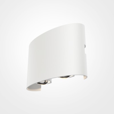 MAMA WL 4W IP54 Nástěnné venkovní svítidlo, těleso kov, povrch bílá, LED 4W, 400lm, teplá 3000K, Ra80, 230V, IP54, tř.1, rozměry 120x80x37mm, svítí nahoru/dolů.