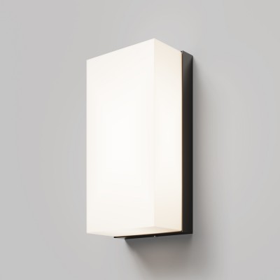 UDEX WL 10W, IP54 Nástěnné venkovní svítidlo, těleso kov, povrch černá grafit, difuzor plast opál, LED 10W, 700lm, teplá 3000K, Ra80, 230V, IP54, tř.1, rozměry 100x200x70mm.