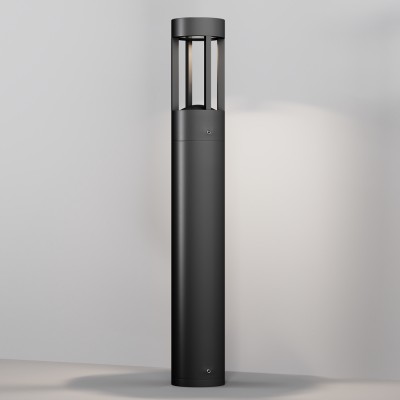 BIKY FL 9W IP65 Sloupkové venkovní svítidlo, těleso kov, povrch černá grafit, LED 9W, 450lm, teplá 3000K, Ra80, 230V, IP65, rozměry d=90mm, h=600mm, svítí dolů.