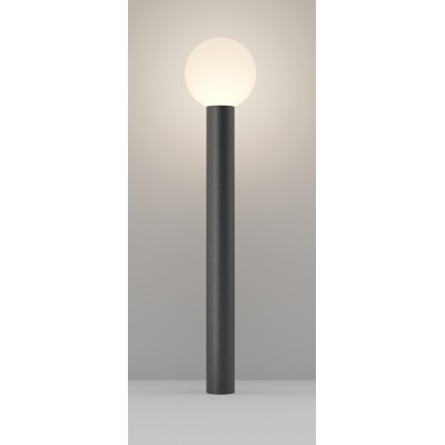 ALDA FL 1x60W E27 Sloupkové venkovní svítidlo, těleso kov, povrch černá/šedá, difuzor plast opál, pro žárovku 1x60W, E27, 230V, IP54, rozměry d=200mm, h=800mm.