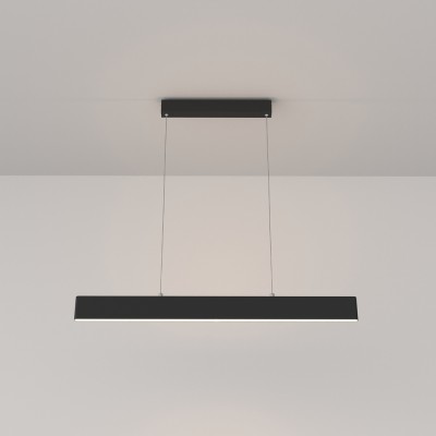 DAISE HL 23W/30W Závěsné svítidlo, těleso kov, povrch černá/bílá/zlatá, difuzor plast opál, LED 23W/30W, teplá 3000K/neutrální 4000K, Ra80, 230V, IP20, tř.1, rozměry dle typu, svítí nahoru/dolů.