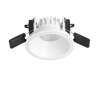 BORAS BI 8W CCT Stropní podhledové bodové svítidlo, hliník, bílá, reflektor bílá/černá/chrom/zlatá/růžovozlatá, LED 8W, 810lm, přep. teplota CCT teplá 2700K/3000K/neutr 4000K, stmív. dle typu, UGR<19, Ra80, 230V, IP44, d=90mm, h=65mm.