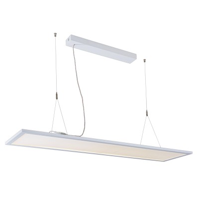 ARCHIPANEL ND Závěsné svítidlo, hliník, bílá, difuzor plast opál UGR<19 , LED 54W, 5800lm, 107lm/W, neutrální 3800K, Ra80+, 230V, IP20, rozměry 1200x300x30mm, vč lank záv l=2000mm, svítí nahoru/dolů