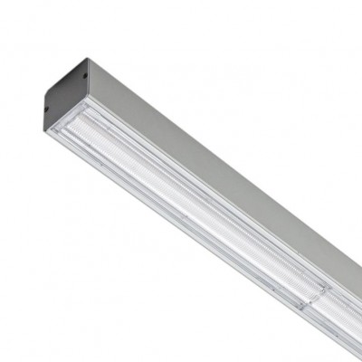 HIEF LED 39W stropní Stropní svítidlo, hliníkový profil, povrch šedostříbrná, LED 39W 5500lm, neutrální 4000K, Ra80, vyzař. úhel 90°, 230V, IP20, rozměry 53x55x1422mm