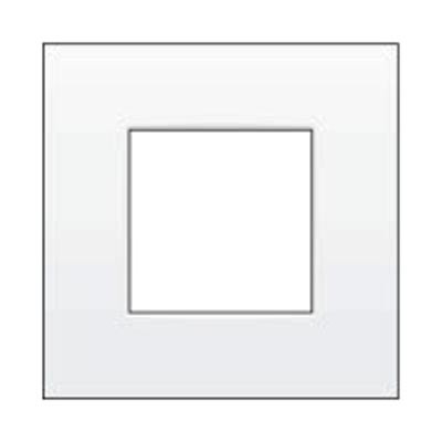 FINES WHITE Rámeček vypínače jednonásobný, materiál plast, barva bílá, 85x85mm