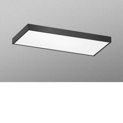 FRONTER LED OBDÉLNÍKOVÉ Stropní přisazené/závěsné svítidlo, těleso hliníkový profil, povrch černá, difuzor plast opál, LED 38W, neutr 4000K, 3230lm, Ra80+, stmív DALI, 230V, IP40, tř.1, 277x577x40mm