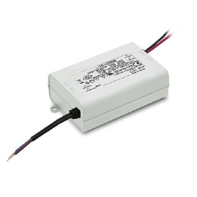 Napájecí zdroj pro LED proudový Napájecí zdroj konstatního proudu pro LED, 700mA, 11,2- 16,8W, 16-24V, pro TRIAC stmívače, 230V SELV, IP30, start do 1s, 84x57x30mm