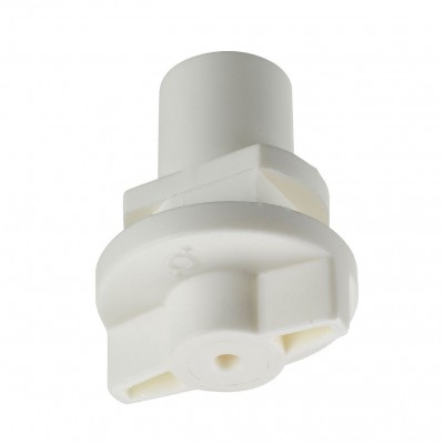 XTAK144 Příchytka pro závěsné lanko nebo háček do 3F lišty, otvor d=4mm,  materiál plast, bílá, NORDIC ALUMINIUM - GLOBAL TRAC - LIVAL