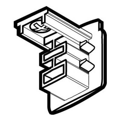 KONCOVÁ ZÁSLEPKA NORDIC ALUMINIUM Koncová záslepka 3F lišty, materiál plast šedá, 3F NORDIC ALUMINIUM - GLOBAL TRAC - LIVAL