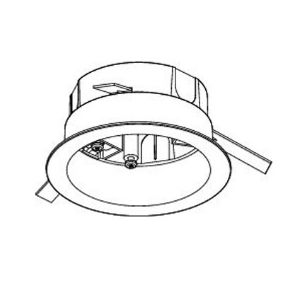 FIXPOINT Vestavné pouzdro černá, pro napaječ, d=130mm, h=60mm, NORDIC ALUMINIUM - GLOBAL TRAC - LIVAL