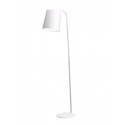 STABILE FLOOR Stojací lampa, základna kov, stínítko kov, povrch bílá, černá zvenku a bílá zevnitř,  pro žárovku 1X60W, E27, 230V, IP20, rozměry d=300mm h=1880mm