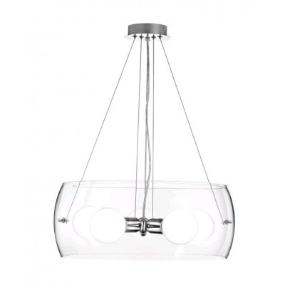 JEET 5x60W E27 230V IP20 D=500mm Závěsné svítidlo, tvar prstenec, základna hliník, povrch chrom, krycí sklo čiré, pro žárovku 5x60W, E27, 230V, IP20, rozměry d=500mm h=200mm, vč.závěsného kabelu l=1000mm, lze zkrátit