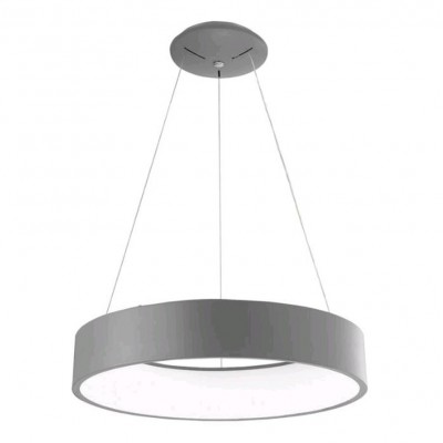 VARTA LED 1x42W 3000K IP20 230V Závěsné svítidlo, základna kov, povrch šedá, difuzor akryl bílá, LED 1x42W, teplá 3000K, 2520lm, 230V, IP20, rozměry d=600mm, včetně závěsného kabelu l=1200mm