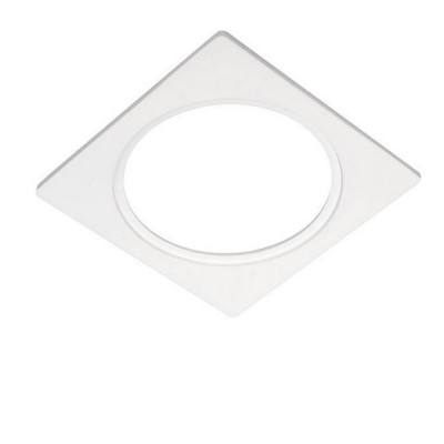 MORKE 100X100mm Rámeček vestavného svítidla, těleso hliník, povrch bílá, rozměry l=100mm h=100mm