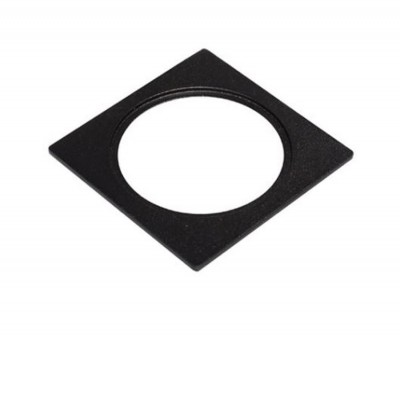 MORKE 100X100mm Rámeček vestavného svítidla, těleso hliník, povrch černá, rozměry l=100mm h=100mm