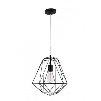 JYOTIS 1x40W E27 230V IP20 D=350mm Závěsné svítidlo, základna kov, stínítko kov drátěné, povrch černá, pro žárovku 1x40W, E27, 230V, IP20, rozměry d=350mm h=380mm, vč.závěsného kabelu l=1200mm, lze zkrátit