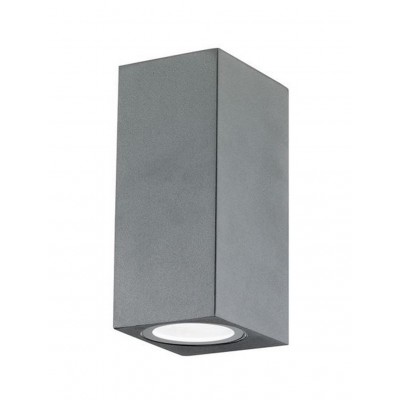 VIKAS WALL 2X35W GU10 IP54 Nástěnné venkovní svítidlo, základna hliník, povrch tmavě šedá, pro žárovku 2x35W, GU10, 230V, IP54, rozměry 67x80x150mm, svítí nahoru/dolů