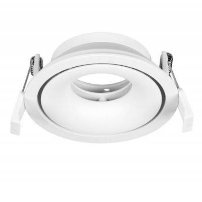 REUSE 1x50W GU10 230V IP20 D=105mm Stropní, podhledové svítidlo, těleso hliník, povrch bílá, pro žárovku 1x50W, GU10, 230V, IP20, rozměry d=105mm h=33mm