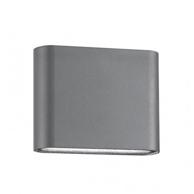 WALL LIGHT Nástěnné venkovní svítidlo, těleso hliník, povrch tmavě šedá, bílá, LED 2x3W, teplá 3000K, 480lm, 230V, IP54, rozměry 1220x300x930mm, svítí nahoru/dolů