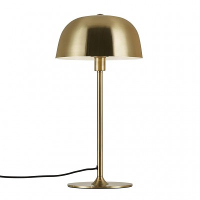 GLAM T Stolní lampa, kov, povrch zlatá, pro žárovku E14, max. 40W, včetně vypínače kabelu