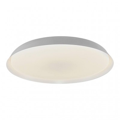 Piso Stropní svítidlo, těleso kov, povrch bílá mat, difuzor plast opál, LED 22W, 1600lm, teplá 2200-2700K dim to warm, Ra80, stmív TRIAC, 230V IP20, d=365mm