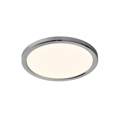 INGA 29 IP54 BATH 3000K/4000K Stropní svítidlo, plast, chrom, difuzor plast, LED 14W, 1600lm, CCT přepín teploty  teplá 3000K/neutr 4000K, stmív STEP vyp/zap vypín 100%/50%/20% memory Ra80, 230V, IP54, d=294mm, h=23mm, zadní podsv