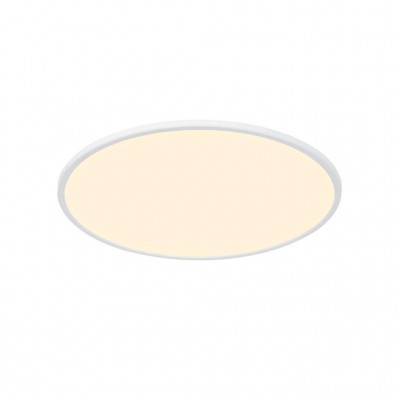 INGA 60 SMART LIGHT Stropní svítidlo, plast, bílá, difuzor plast, LED 30W, 3200lm, dálk ovl, (dod samostatně) nebo smart telefon, stmívání, nast teplota CCT teplá 3000K - denní 6400K, Ra80, 230V IP20, d=600mm, h=23mm